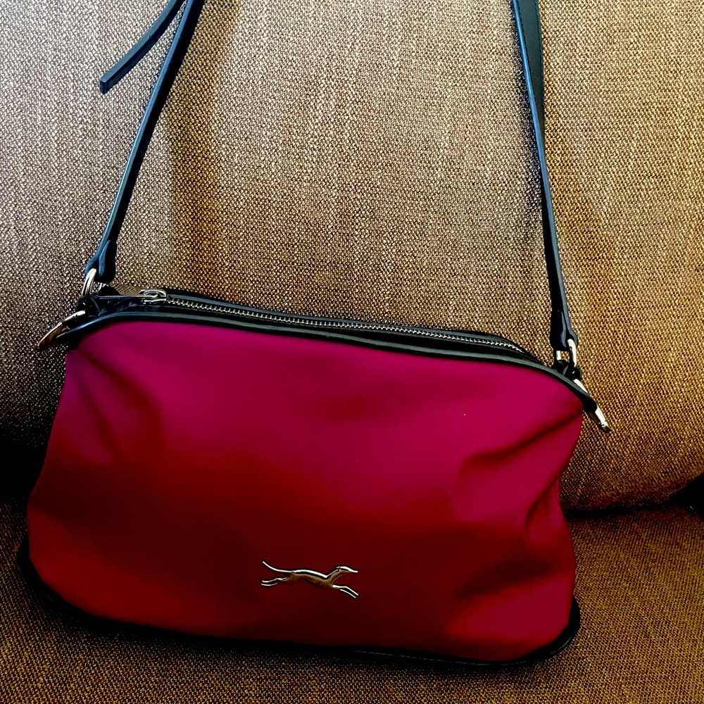Bimba y Lola crossbody handbag burgundy color